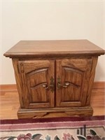 American Drew French Country Walnut Side Table