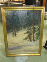 O/C Painting Sgnd. Geo. E. Smith 1914. 31 3/4" x