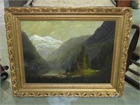 Early O/C Painting 40 1/4" x 32 3/4" Frame