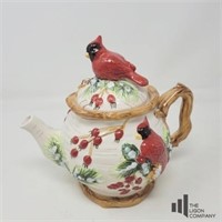 Christmas Cardinal Teapot by Box