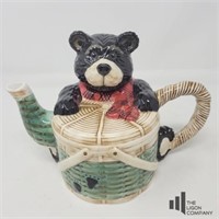 Ceramic Bear and A Picnic Basket Teapot