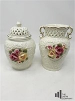 Victorian Style Vase and Urn with Lid