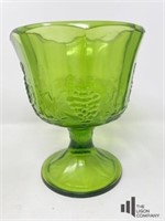 Indiana Glass Green Harvest Candy Dish