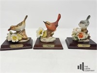 Pucci Porcelain Bisque Bird Figurines