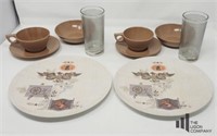 Lunch for Two with Vintage Melamine Dishes
