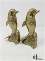 Brass Dolphin Figurines