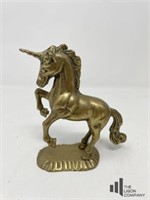 Brass Unicorn Figure