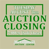 Auction Close Tuesday, August 3rd | 7:00pm