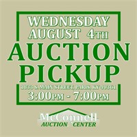 Auction Pickup: Wednesday, August 4th | 3 - 7:00pm