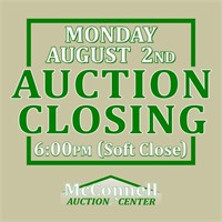 Auction Close Monday, August 2nd | 6:00pm