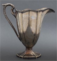 LBS Co. Silverplate Footed Water Pitcher
