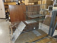 LARGE TRAP AND 2 WIRE BASKETS