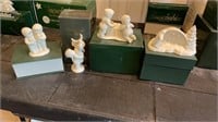 Snow babies lot with boxes
