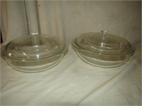 Covered Pyrex Bowls 10"