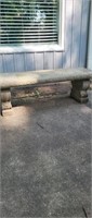 Awesome solid concrete bench. Sits 18in tall and