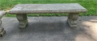 Another Awesome solid concrete bench. Sits 18in