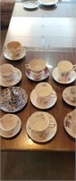 10 tea cup and saucers. Some made in Germany and