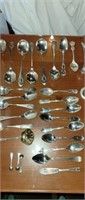 28 pieces of sterling spoons