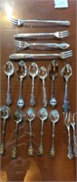 Group of small collector spoons and more. None