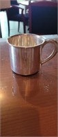 Sterling cup. Measure about 3in tall and 3in in