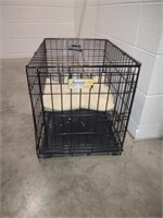 Metal dog crate with pad 24 long x 17 wide x 20