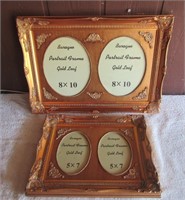 2 Picture Frames Wood Largest is 16" x 22"