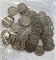 (49) Buffalo Nickels (No Dates)