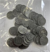 (49) Lincoln Steel Cents 1943