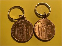 2 Commemorative Keychains