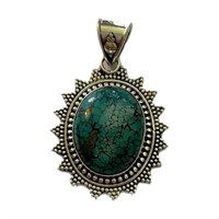Royal Tibetan Turquoise Pendant