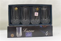 8 LONGCHAMP CRISTAL D'ARQUES 12.75OZ