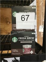 4 STARBUCKS GROUND COFFEE IN A CAN - EXP 10/20