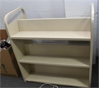 DOUBLE SIDED METAL BOOKCASE