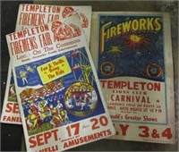 4 CIRCUS POSTERS  14X22