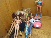 Assorted Dolls & Car