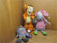 Tiger & Misc Stuffed Animals