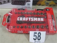 (22) Piece Craftsman SAE, Metric Socket Set 3/8"