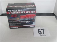 (10) Piece T-Handle Hex Key Set