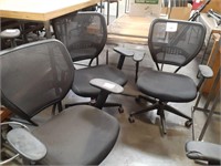 3 Mesh Ergonomic Office Chair w/Foot Rest (used)