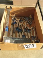 Assortment of Combo Wrenches with (1) Tray