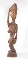 African wooden sculpture on base