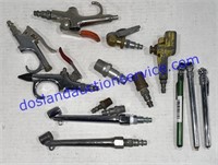 Air Hose Attachments, Tire Gauges, Variety of