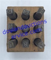 Box of Steel Stamp Numbers