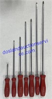 Lot of (7) Snap On Screwdrivers