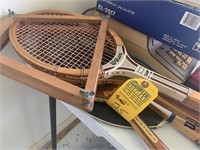 ASSORTED TENNIS RACKETS - 1- DUNLOP / 2- WILSON /