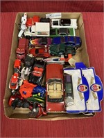 16 die cast cars various sizes and makers.