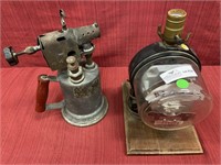 2 unmatched items electric meter lamp and
