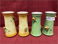 2 pair Trico Japanese luster vase