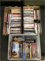 3 boxes of movies with titles such as The Little