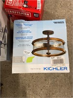 Kichler semi flush mount ceiling fixture on
